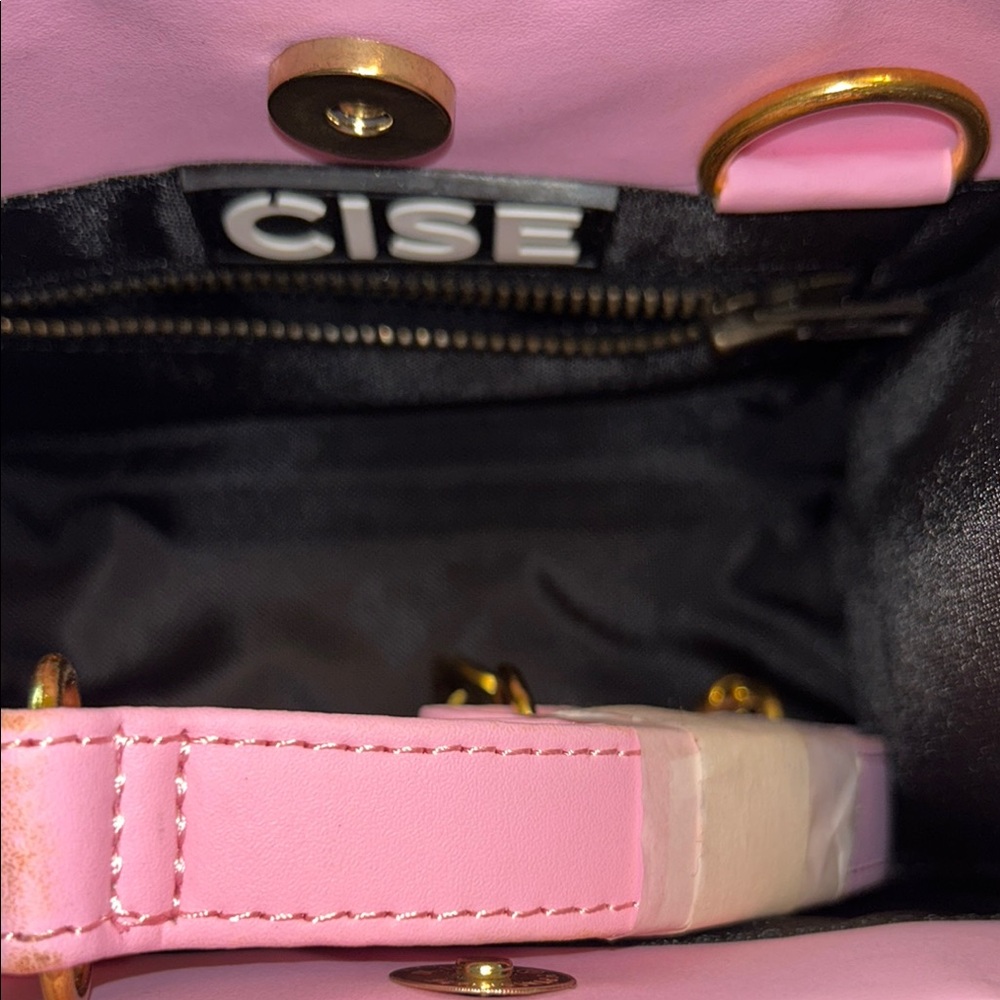 CISE PBP Pink Vegan Leather Mini Tote Bag NWT - Picture 6 of 12